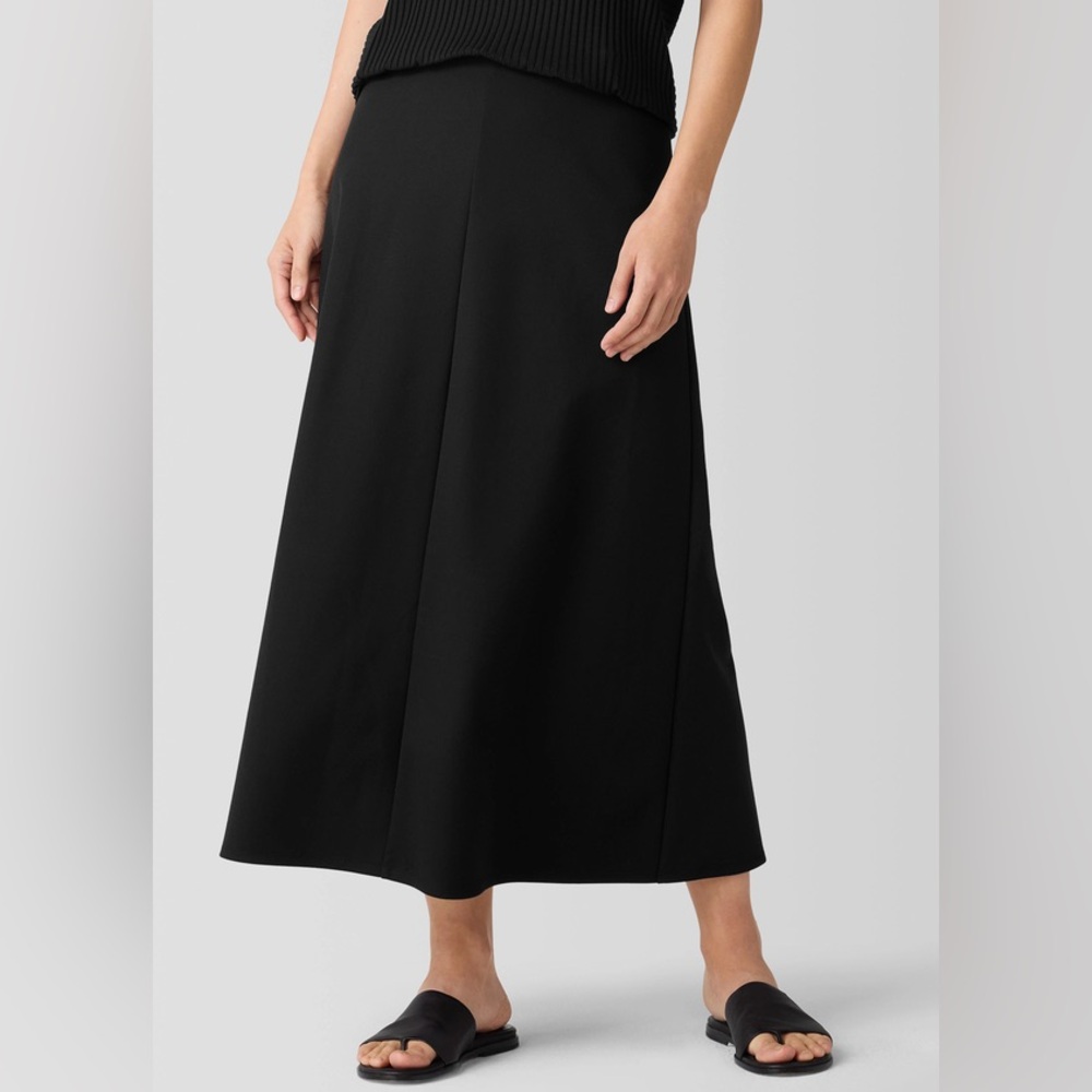 NWT Eileen Fisher Lightweight Ponte A-Line Skirt